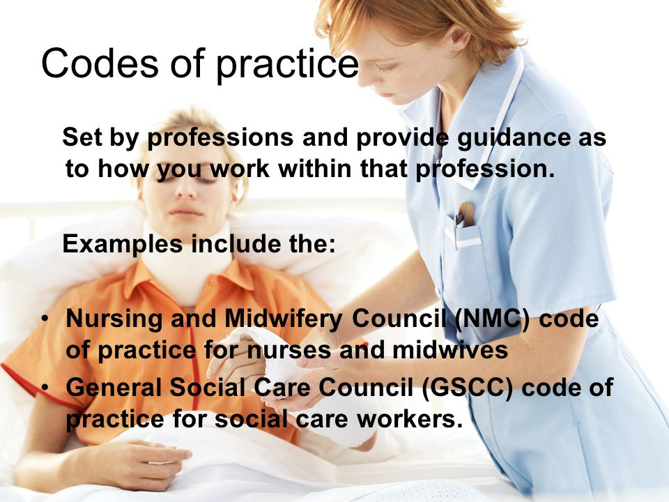 Nursing and midwifery council code of